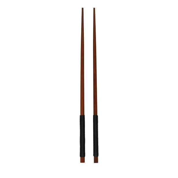 Sada 2 párů dřevěných hůlek WOOD DARK ASA Selection - hnědá