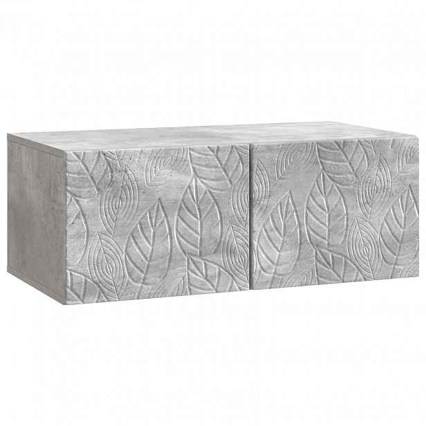 vidaXL Nástěnná TV skříň 59,5 x 31 cm Betonově šedá Kompozitní dřevo