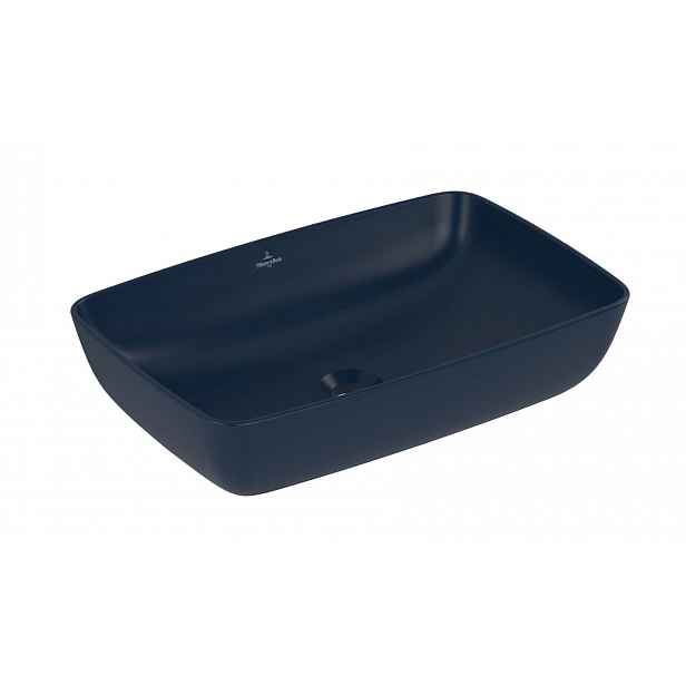 Villeroy & Boch Artis - Umyvadlo na desku 58x39 cm, bez přepadu, bez otvoru pro baterii, CeramicPlus, Nightfall 417258R6