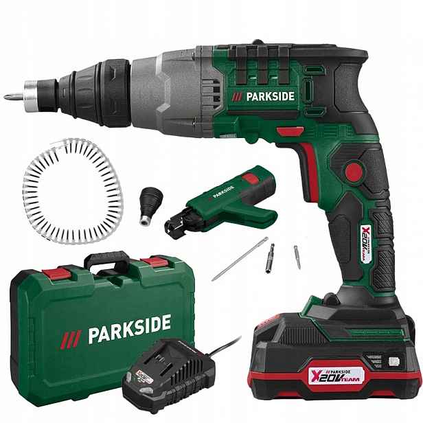 Vrtačka Parkside Ptbsa A1 20 V Set Aku Šroubovák Aku Nabíječka Kufr