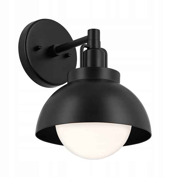 Závěsná nástěnná lampa loftová černá bílá kulatá Kichler
