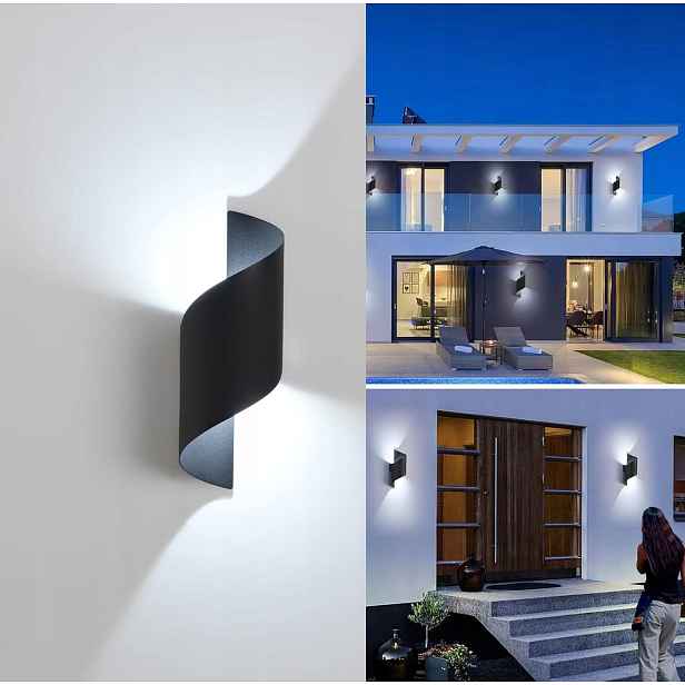 Zahradní Fasádní Lampa S Venkovním Nástěnným Svítidlem 10W 3000K Led IP65
