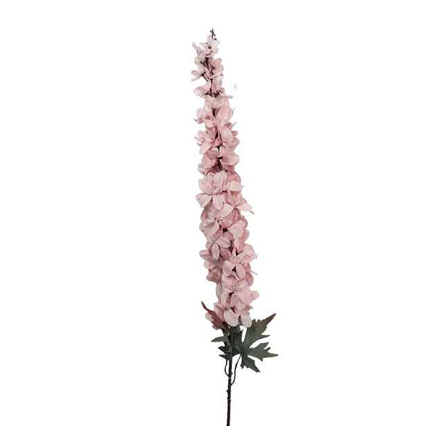 Dekorace umělá květina ostrožka Delphinium s růžovým květem - 8*8*124 cm Clayre & Eef