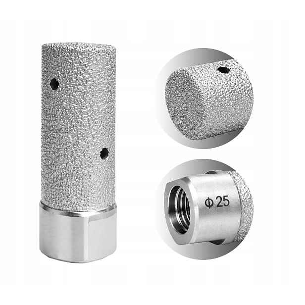 Diamantová frézovací fréza 25 mm pro gresové keramické dlaždice a glazuru M14 Titanium
