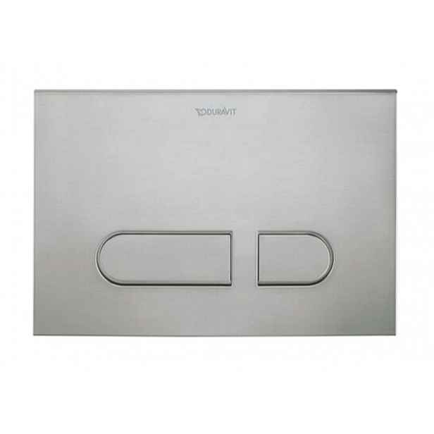 Duravit DuraSystem - Ovládání splachování, kartáčovaný nerez WD5012704000