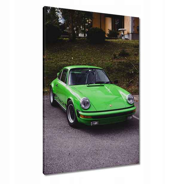 Obrazy 60x90 Zelené Prosche SportCar