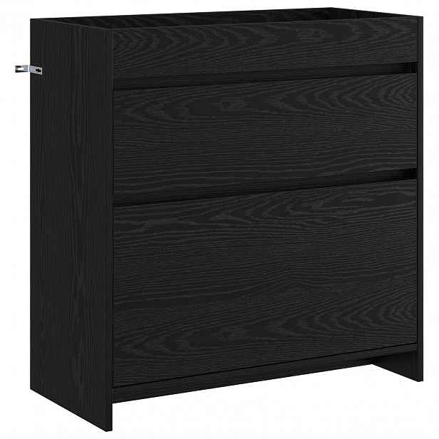 vidaXL Koupelnová skříňka pod umyvadlo Černý dub 78,5 x 37,5 x 81 cm