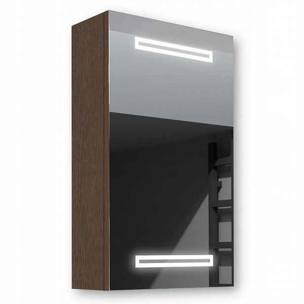 Dřevěná skříňka 40x70 Led zrcadlo Mars Wenge
