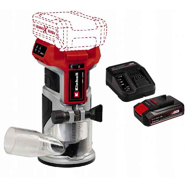 Einhell Okrajová Frézka Tp-et 18 Bl 4350412 Sada Akumulátor 2,5AH