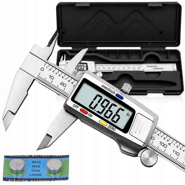 Elektronické Digitální Posuvné Měřítko Kovové 0-150 MM, Přesnost 0.01 MM, LCD Pouzdro