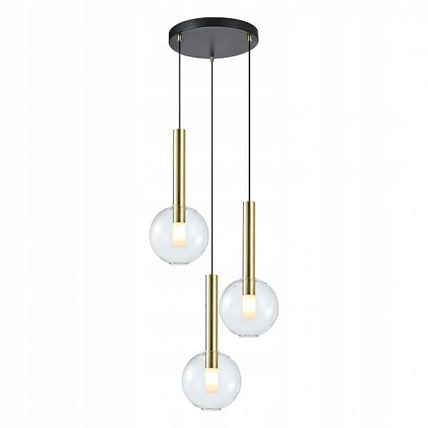 Milagro Závěsná lampa Niko Gold ML0332 3xG9 Zlatá Černá Nastavitelná 35 cm