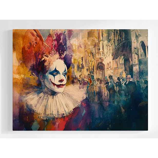 Plakát Pajac Pierrot Klaun Cirkus Divadlo Show Představení 100x75