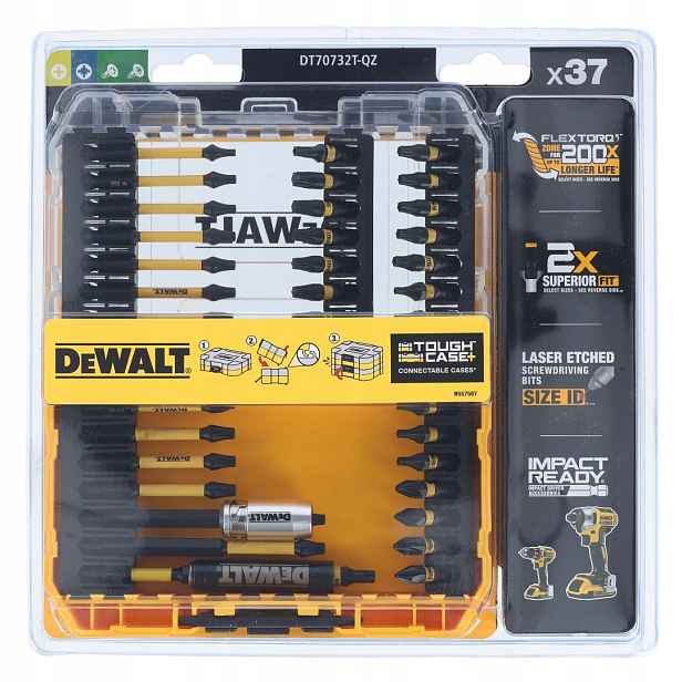 Sada úderových bitů Dewalt DT70732T 37 dílů Flextorq v kazetě