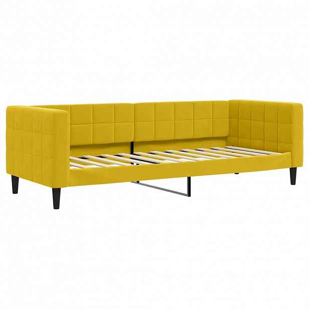 vidaXL Válenda žlutá 80 x 200 cm samet