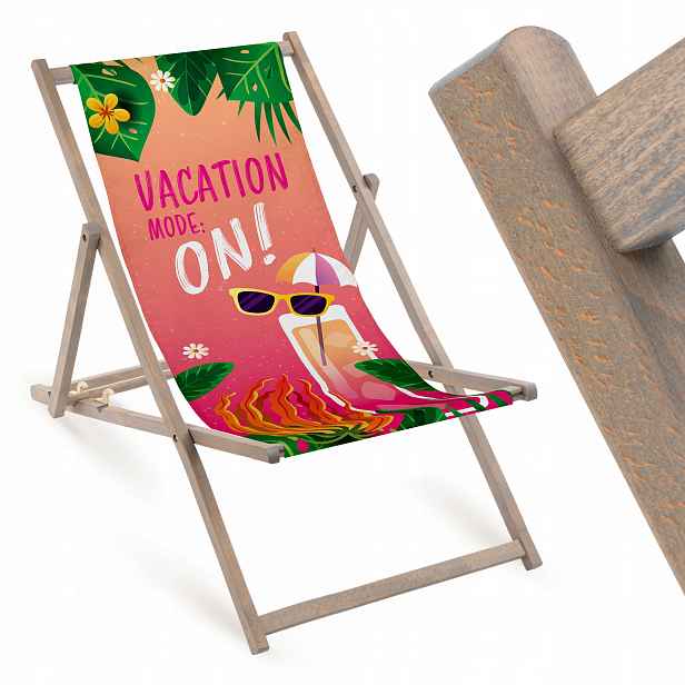 Zahradní A Plážové Lehátko Vacation Mode:ON! Skládací Dřevěné Křeslo Výrobce