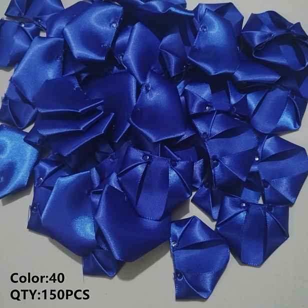 TEMU 150 ks/balení Vícebarevné 5 cm x 4 cm Ručně vyráběné okvětní lístky umělých růží Sváteční svatební dekorace