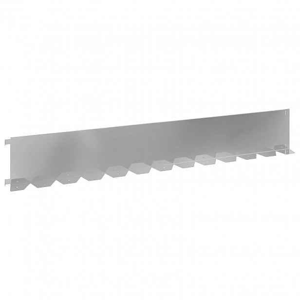 vidaXL Okraj trávníku 10 ks 102 x 15 x 4 cm Ocel Stříbrná