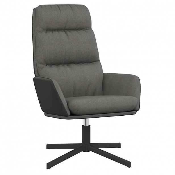 vidaXL Relaxační křeslo světle šedé textil