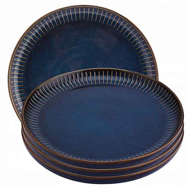 Dezertní talířky sada talířů Altom Reactive Stripes 20,5 cm 4 kusy