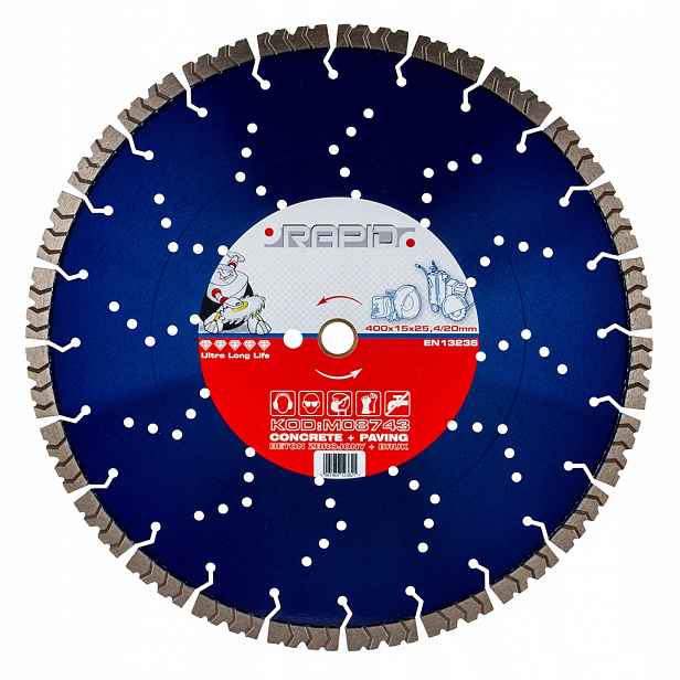 Diamantový Kotouč 400x15x25.4/20 mm