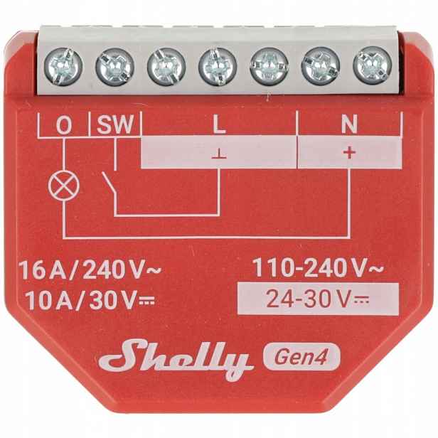 Ovladač Shelly 1 Pm Gen4 Zigbee/Matter