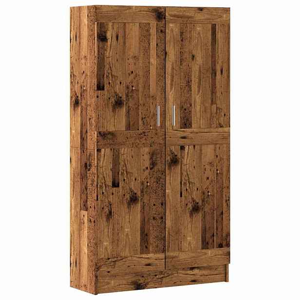 vidaXL Knihovna old wood 82,5 x 30,5 x 150 cm kompozitní dřevo