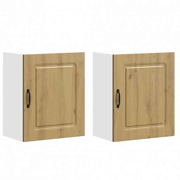 vidaXL Kuchyňské nástěnné skříňky 2 ks Kalmar Artisan Dub, dřevěné podlahy