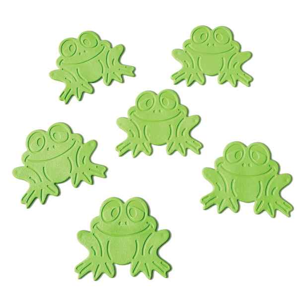 Dětské protiskluzové podložky v sadě 6 ks do vany 9x8 cm Grenouilles – Spirella