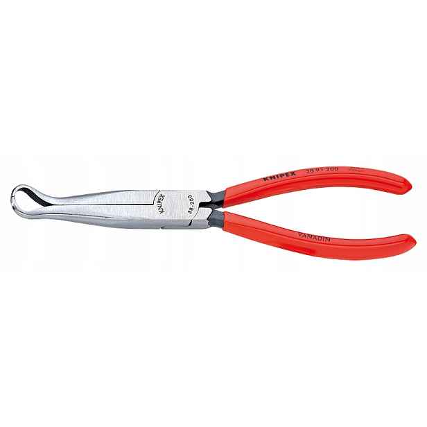 Kombinačky dlouhé, zahnuté, 200 mm, rukojeť z plastu, Knipex [38 91 200]