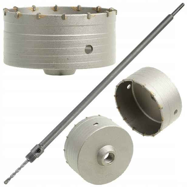Korunkový Vrták Do Betonu 125 mm Adaptér Sds plus 600 mm Fréza Korunka S Adaptérem