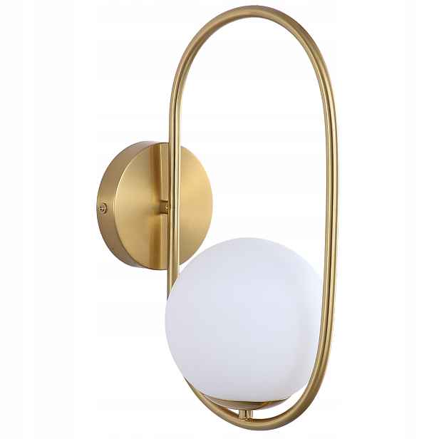 Moderní Nástěnná Lampa Skleněná Svítidla Mléčné Koule Glamour Gold
