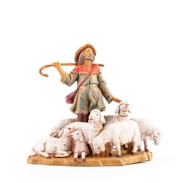 Pastýř Se Stádem Ovcí – Pro Figurky O Výšce 12 CM – Italská Společnost Fontanini