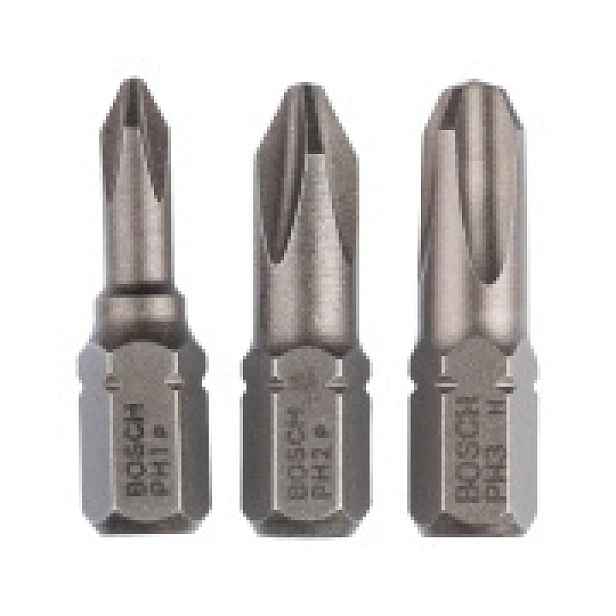Sada křižových bitů PH 3 ks 25 mm Bosch 2607001752
