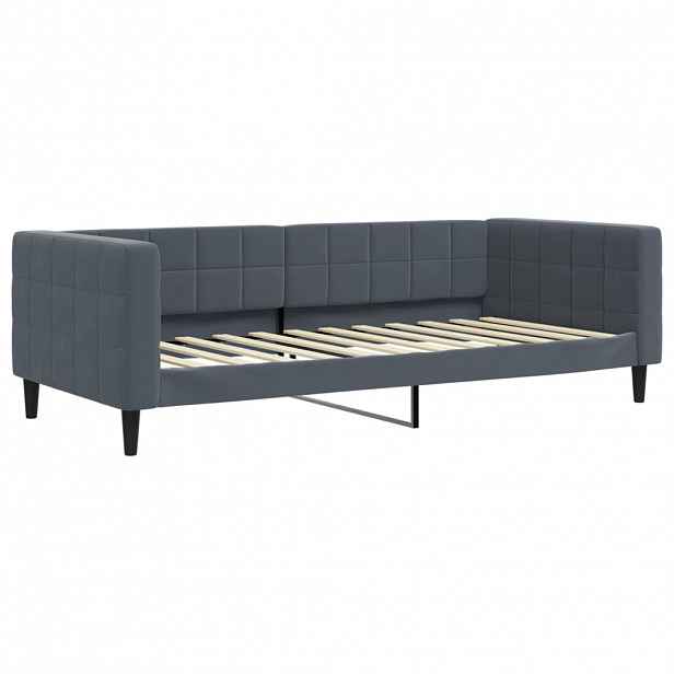 vidaXL Válenda tmavě šedá 90 x 200 cm samet