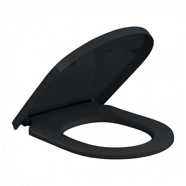 Villeroy & Boch Subway 3.0 - WC sedátko, SoftClosing, QuickRelease, Pure Black 8M42S1R7
