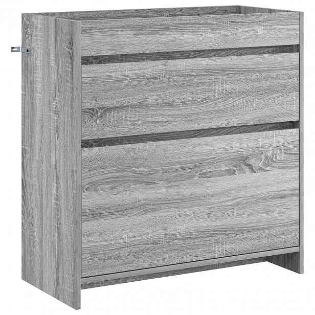 vidaXL Koupelnová skříňka pod umyvadlo Šedý Sonoma 78,5 x 37,5 x 81 cm