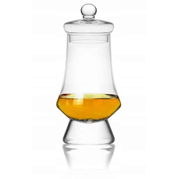 Amber Glass G500 sklenička na ochutnávku whisky s víčkem 150 Ml