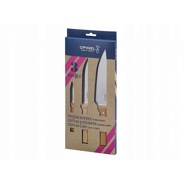 Sada 3 nožů Opinel Parallèle Trio 001838 X50CrMoV15 buk Francie