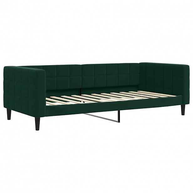 vidaXL Válenda tmavě zelená 90 x 200 cm samet
