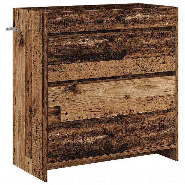 vidaXL Koupelnová skříňka pod umyvadlo Staré dřevo 78,5 x 37,5 x 81 cm