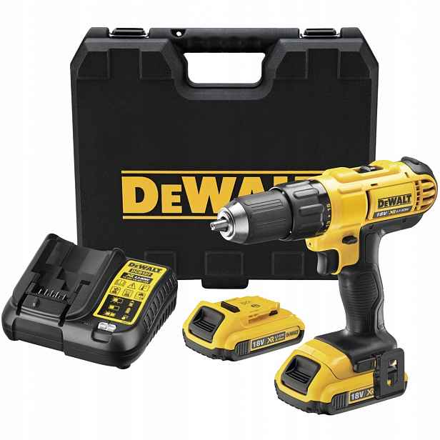 DeWALT DCD771D2 Aku Vrtačka 18V 2x2,0Ah DCB107 kufr
