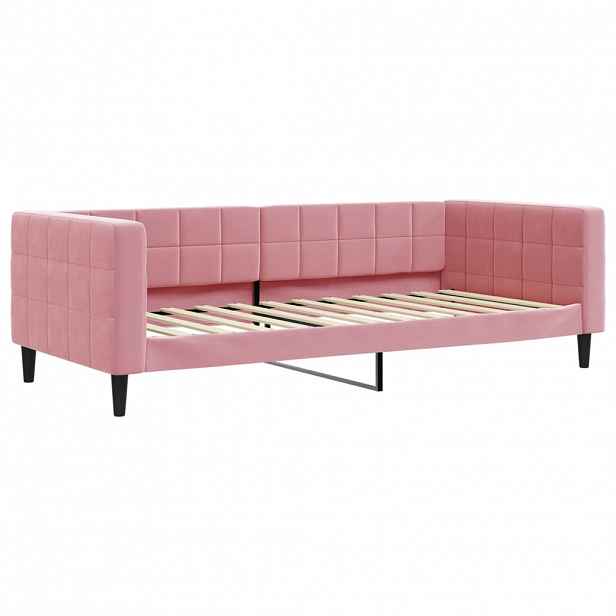 vidaXL Válenda růžová 90 x 200 cm samet