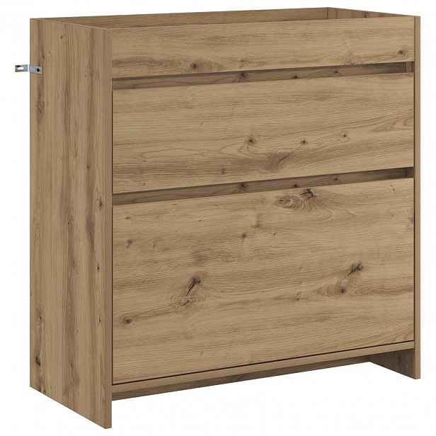 vidaXL Koupelnová skříňka pod umyvadlo Dub artisan 78,5 x 37,5 x 81 cm