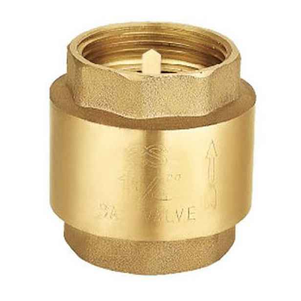 Klapka zpětná závitová 2700B 1/2" celomosazná
