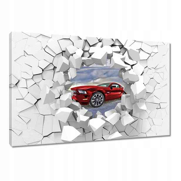 Obrazy 120x80 Červený Ford Mustang