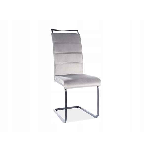Čalouněná židle H-441 Velvet černá/šedá Sig