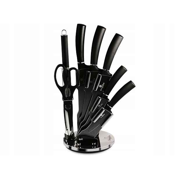 Sada nožů se stojanem Berlinger Haus Black Silver BH-2565