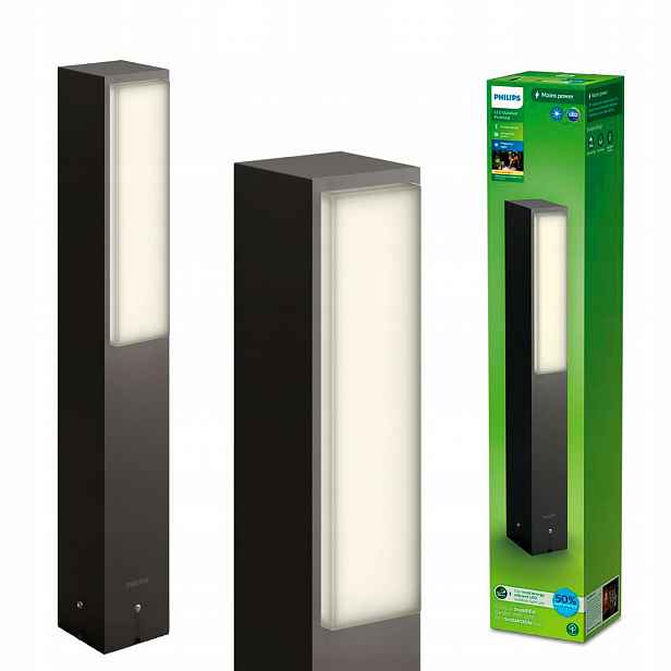 Led zahradní lampa Stratosphere 3,8W 2700K IP44 Antracit Philips