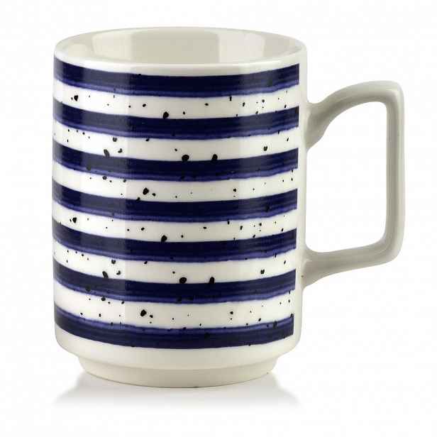 Mondex HRNEK, porcelán, modré pruhy