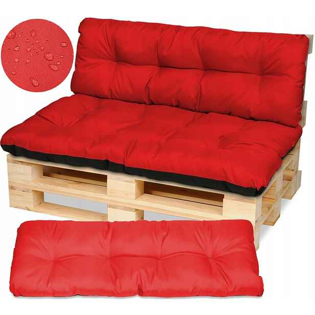 Polštář Na Lavičku Nábytek Z Palet 120x80+120x38 černý
